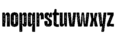 Ohaus Font LOWERCASE