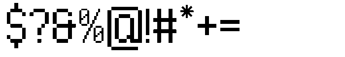 Ohpixel Regular Font OTHER CHARS
