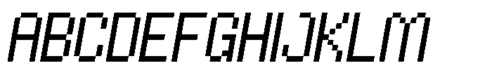 Ohpixel Slant Font UPPERCASE