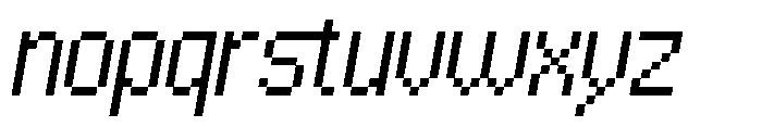 Ohpixel Slant Font LOWERCASE