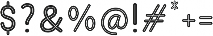 OI Sans  Inline Regular otf (400) Font OTHER CHARS
