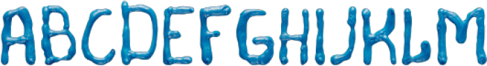 Oil-Blue Regular otf (400) Font UPPERCASE