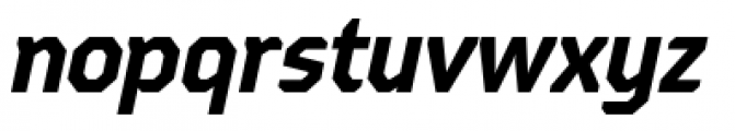 Oita Condensed Bold Italic Font LOWERCASE
