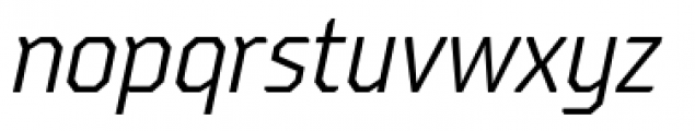 Oita Condensed Book Italic Font LOWERCASE