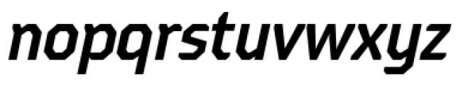 Oita Condensed Demi Italic Font LOWERCASE