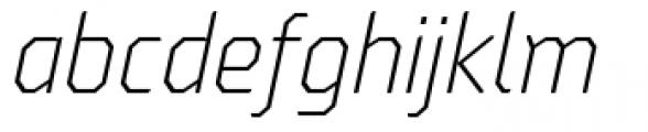 Oita Condensed Light Italic Font LOWERCASE