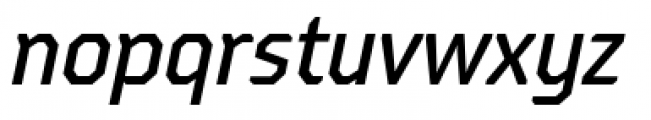 Oita Condensed Medium Italic Font LOWERCASE