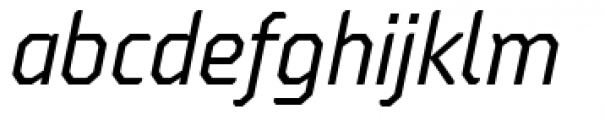 Oita Condensed Regular Italic Font LOWERCASE