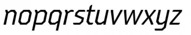 Oita Condensed Regular Italic Font LOWERCASE