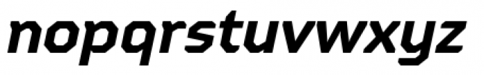 Oita Expanded Bold Italic Font LOWERCASE
