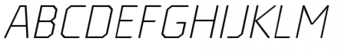 Oita Expanded Light Italic Font UPPERCASE
