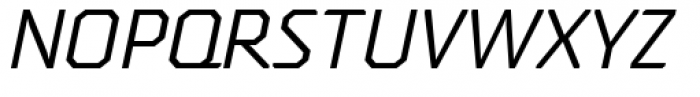 Oita Expanded Regular Italic Font UPPERCASE