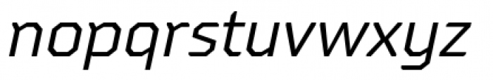 Oita Expanded Regular Italic Font LOWERCASE