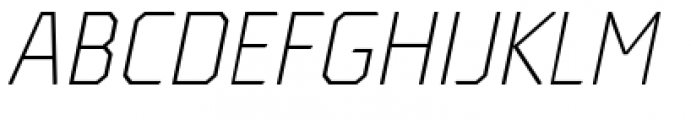 Oita Normal Light Italic Font UPPERCASE