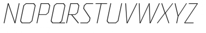 Oita Normal Thin Italic Font UPPERCASE