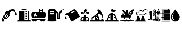 Oil Icons Font UPPERCASE