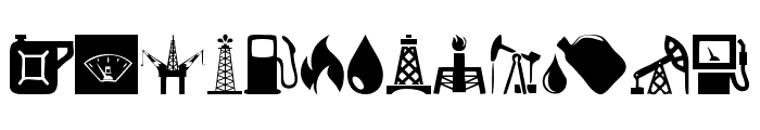 Oil Icons Font LOWERCASE