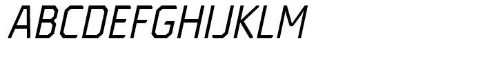 Oita Condensed Regular Italic Font UPPERCASE