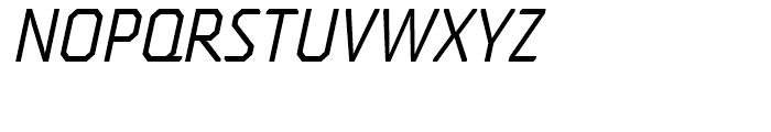 Oita Condensed Regular Italic Font UPPERCASE
