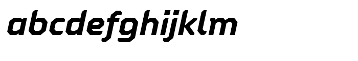 Oita Extended Bold Italic Font LOWERCASE