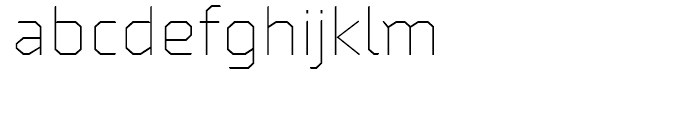 Oita Extended Thin Font LOWERCASE
