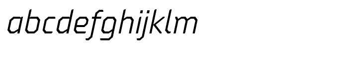 Oita Normal Book Italic Font LOWERCASE