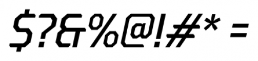 Oita Cond Medium Italic Font OTHER CHARS