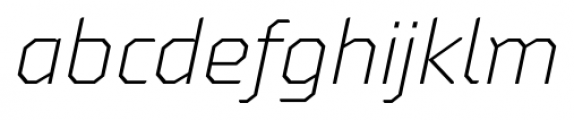 Oita Ext Light Italic Font LOWERCASE