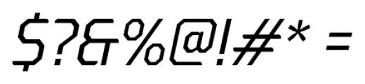 Oita Norm Regular Italic Font OTHER CHARS