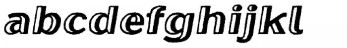 Oilvare Rough Italic Font LOWERCASE