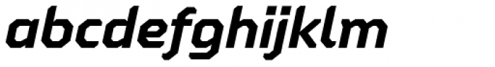 Oita Expanded Bold Italic Font LOWERCASE