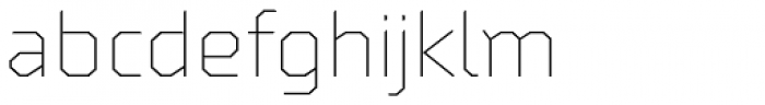 Oita Expanded Thin Font LOWERCASE