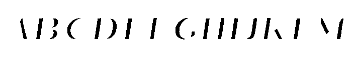 Oilvare RegularItalicHighlight Font UPPERCASE