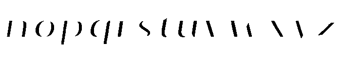 Oilvare RegularItalicHighlight Font LOWERCASE