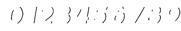 Oilvare RegularItalicShadowLine Font OTHER CHARS