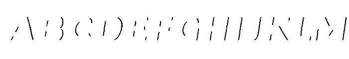 Oilvare RegularItalicShadowLine Font UPPERCASE