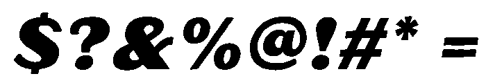 Oilvare RegularItalicSolid Font OTHER CHARS