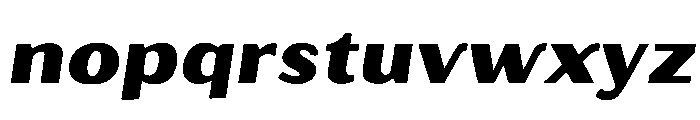 Oilvare RegularItalicSolid Font LOWERCASE