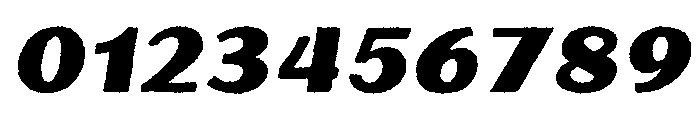 Oilvare RoughBaseRegularItalic Font OTHER CHARS