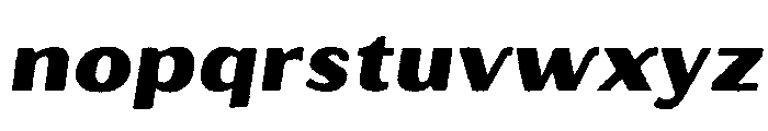 Oilvare RoughBaseRegularItalic Font LOWERCASE