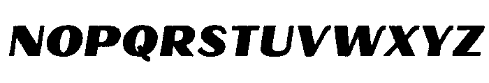 Oilvare RoughRegularItalicSolid Font UPPERCASE