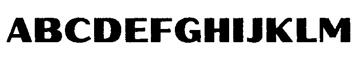 Oilvare RoughRegularSolid Font UPPERCASE