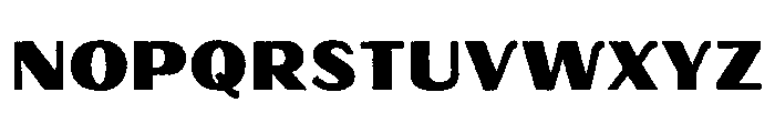 Oilvare RoughRegularSolid Font UPPERCASE