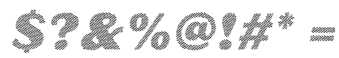 Oilvare Hatch Shadow Regular Italic Font OTHER CHARS