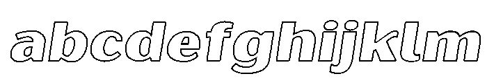 Oilvare Outline Regular Italic FONT