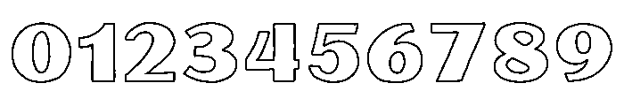 Oilvare Outline Regular Font OTHER CHARS