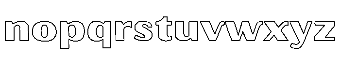 Oilvare Outline Regular Font LOWERCASE