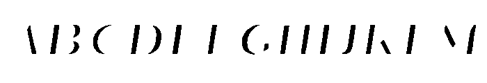 Oilvare Regular Italic Highlight Font UPPERCASE