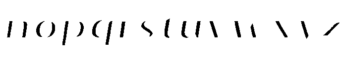 Oilvare Regular Italic Highlight Font LOWERCASE