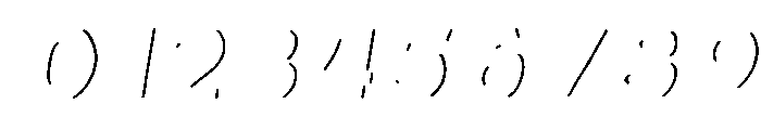 Oilvare Regular Italic Shadow Line Font OTHER CHARS